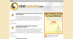 Desktop Screenshot of cloecouturier.com