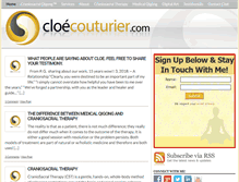 Tablet Screenshot of cloecouturier.com
